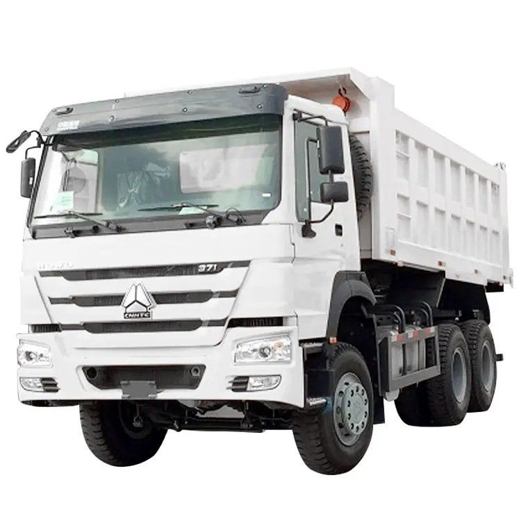 Camión de tiradores de basura Sino Howo 375HP Euro 3 de segunda mano para el transporte de ingeniería