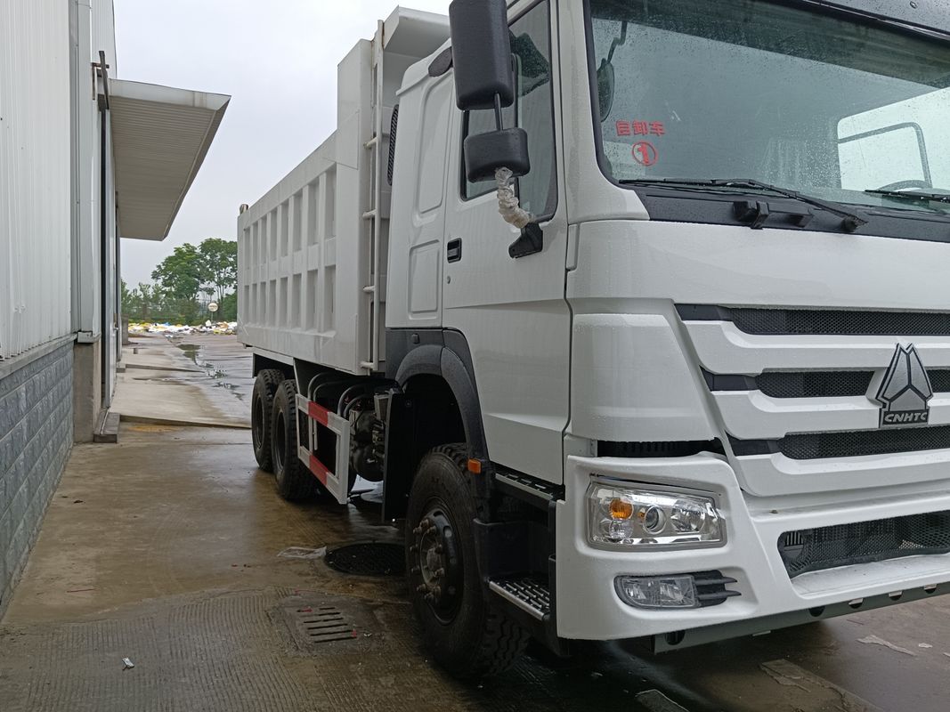 Camión de tiradores de basura Sino Howo 375HP Euro 3 de segunda mano para el transporte de ingeniería