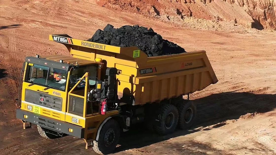2 Cambio inverso MT60 MT86 MT106 Camión de minería 6X4 60-70 toneladas Carga útil fuera de la carretera Camión de desviación