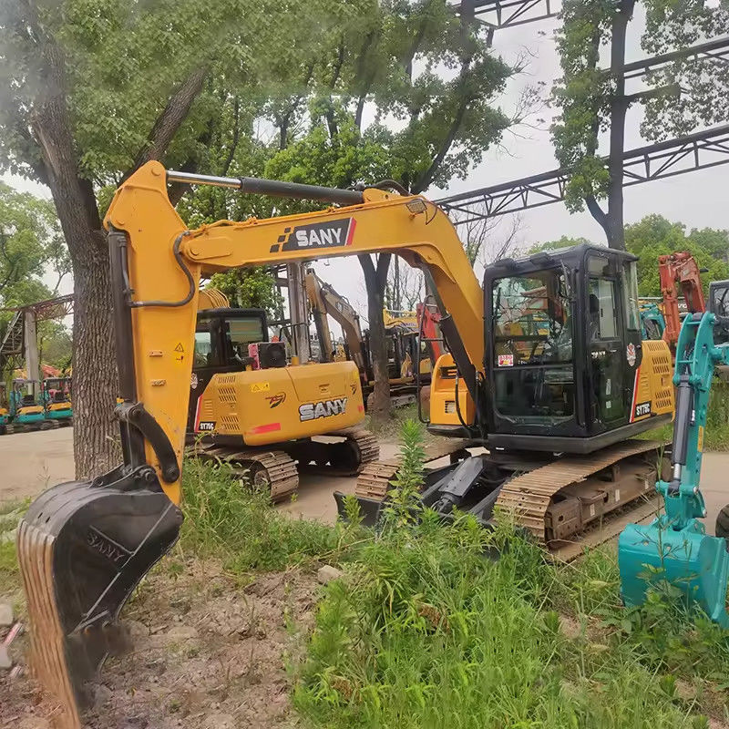 Excavadora Sany de 8 toneladas Excavadora de segunda mano 0-2000 horas de trabajo Peso de la máquina 7280 KG