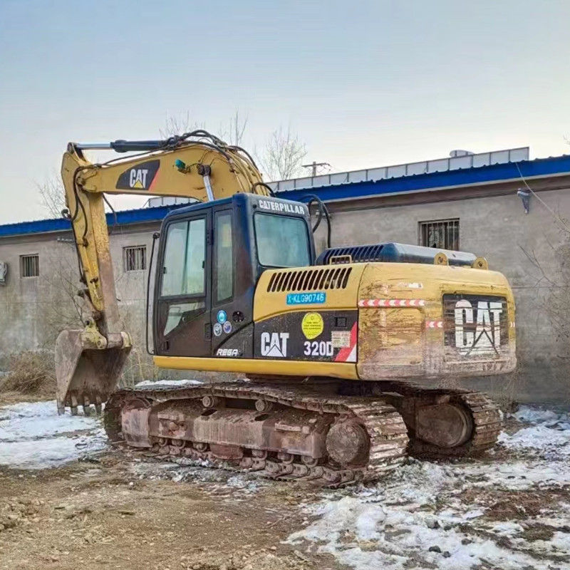Excavadora Cat 320D2 de segunda mano con tanque de combustible de 410 litros y 20 toneladas de tonelaje en buenas condiciones