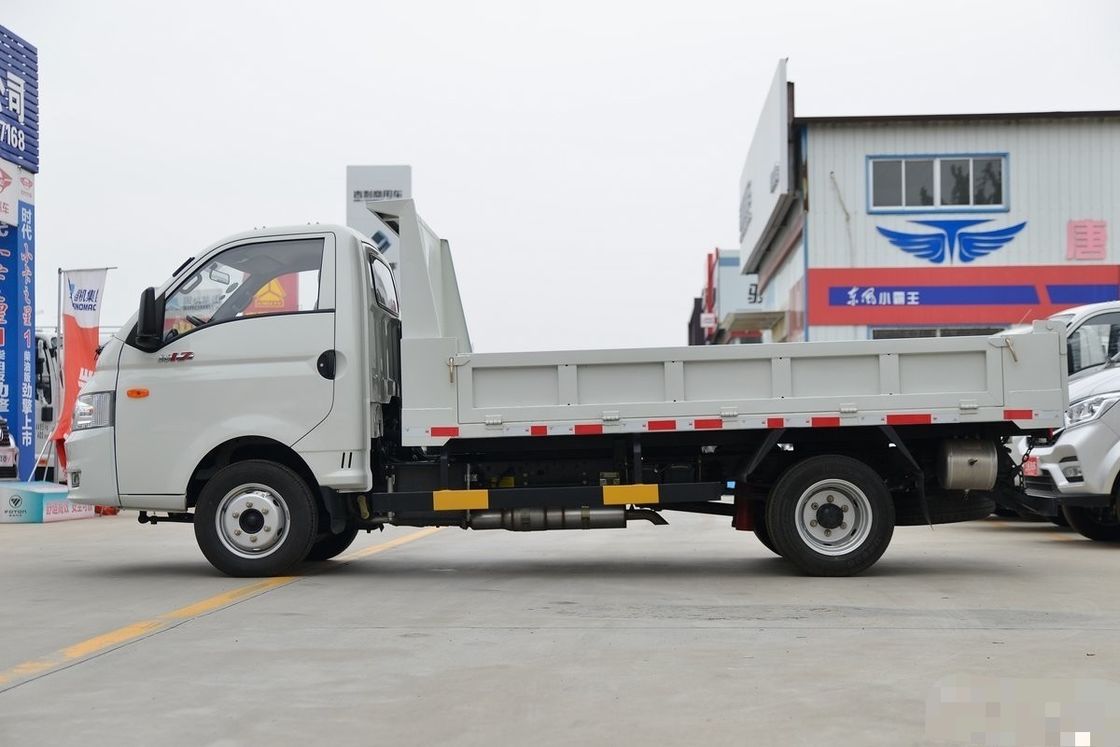 Dongfeng W17 usado 102hp Dirección izquierda 2 asientos 2 bolsas de aire fila única 4 * 2 camión de descarga ligero