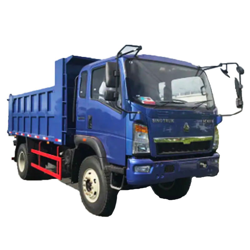 2 pasajeros Yunnei Motor Sinotruk HOMAN 4 * 2 Mini camión de descarga con tirador camión ligero de 8-12 toneladas