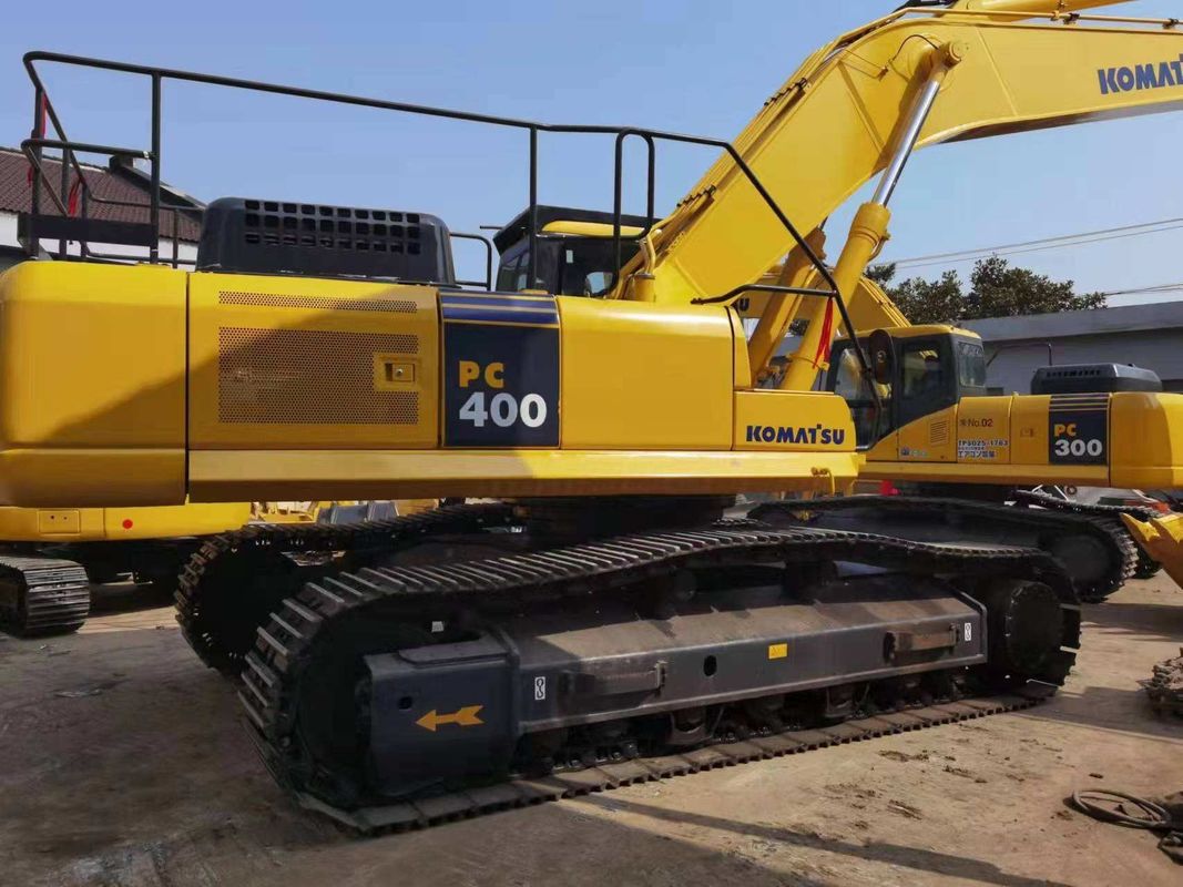 Horas de trabajo bajas Excavadora Komatsu PC400-7 de segunda mano con soporte técnico de video