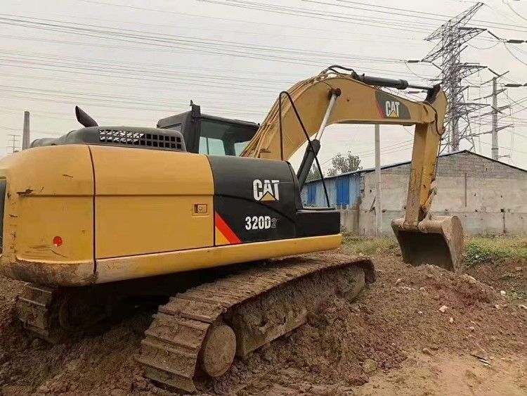 Kawasaki cilindro hidráulico usado excavadora de rastreo Cat 320D con capacidad de cubo de 1.1m3