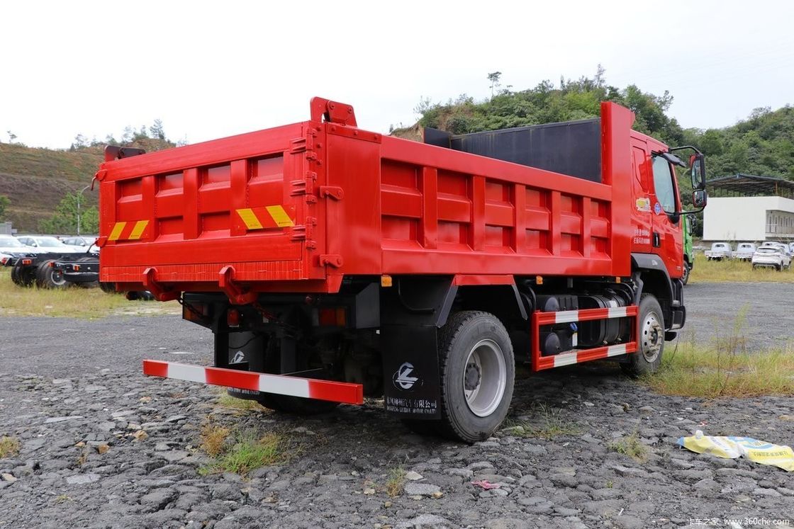 Cambio de marcha atrás número 2 245HP Dongfeng 4x2 camión de descarga para la construcción 15-20T