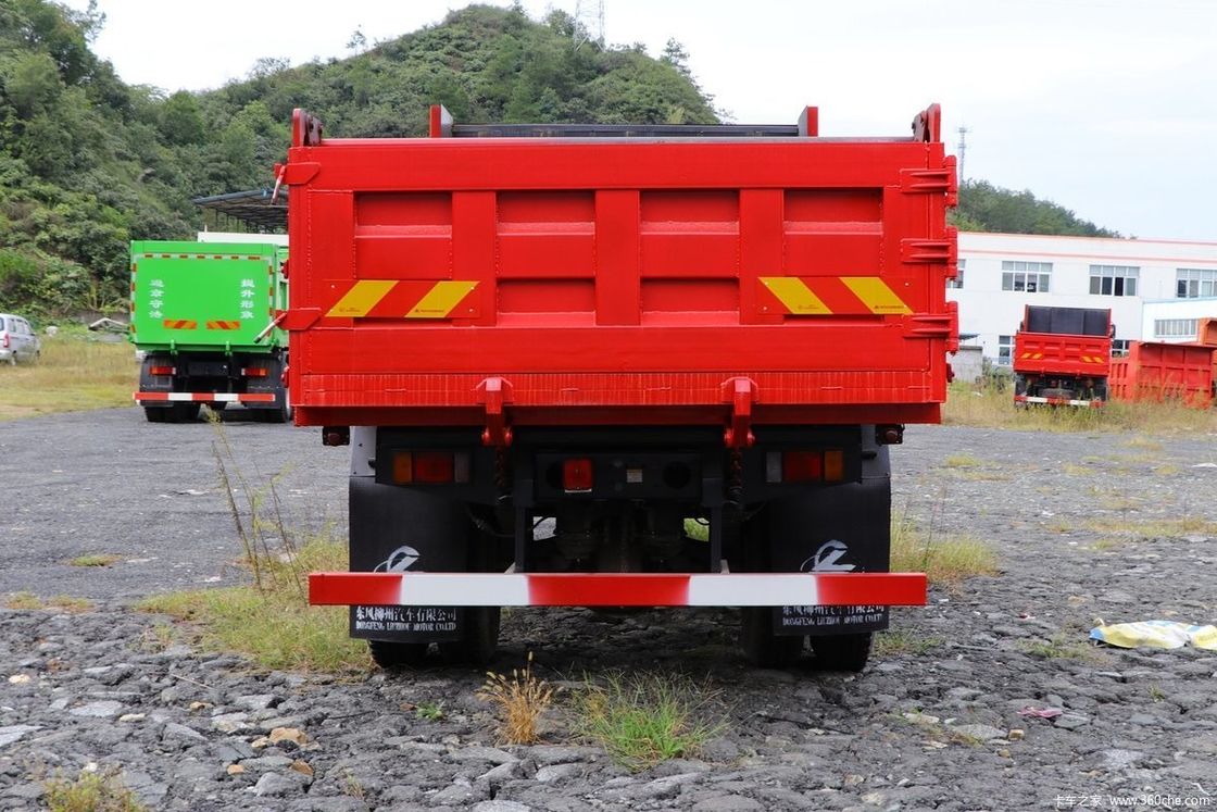 Cambio de marcha atrás número 2 245HP Dongfeng 4x2 camión de descarga para la construcción 15-20T