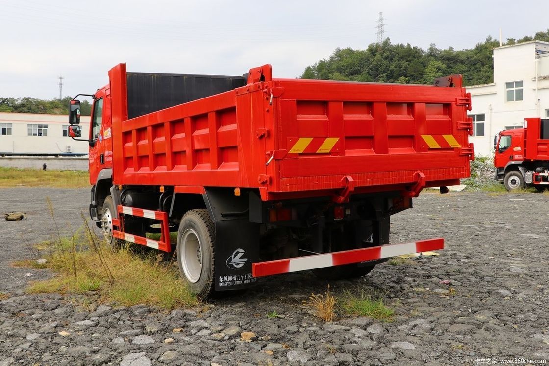 Cambio de marcha atrás número 2 245HP Dongfeng 4x2 camión de descarga para la construcción 15-20T