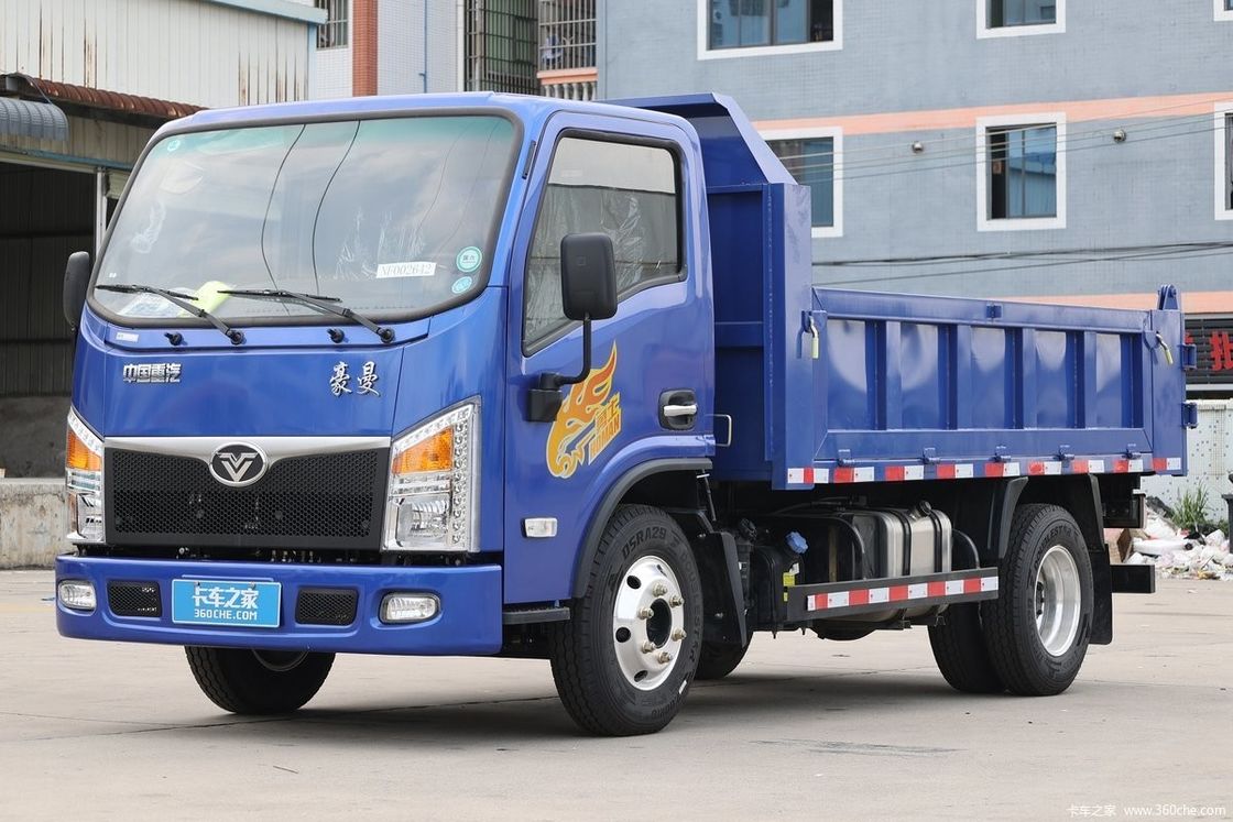 Aire acondicionado manual 220hp 8*4 Dirección a mano izquierda Motor diesel Lhd Camión de descarga