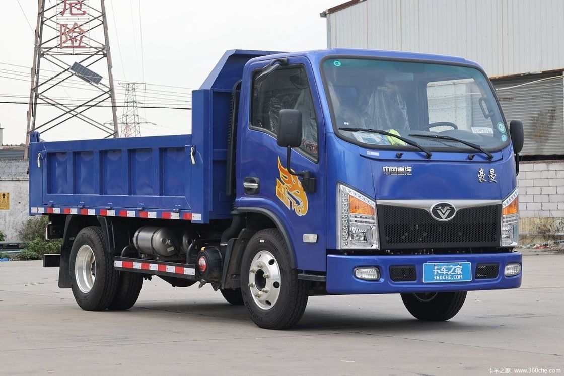 Aire acondicionado manual 220hp 8*4 Dirección a mano izquierda Motor diesel Lhd Camión de descarga