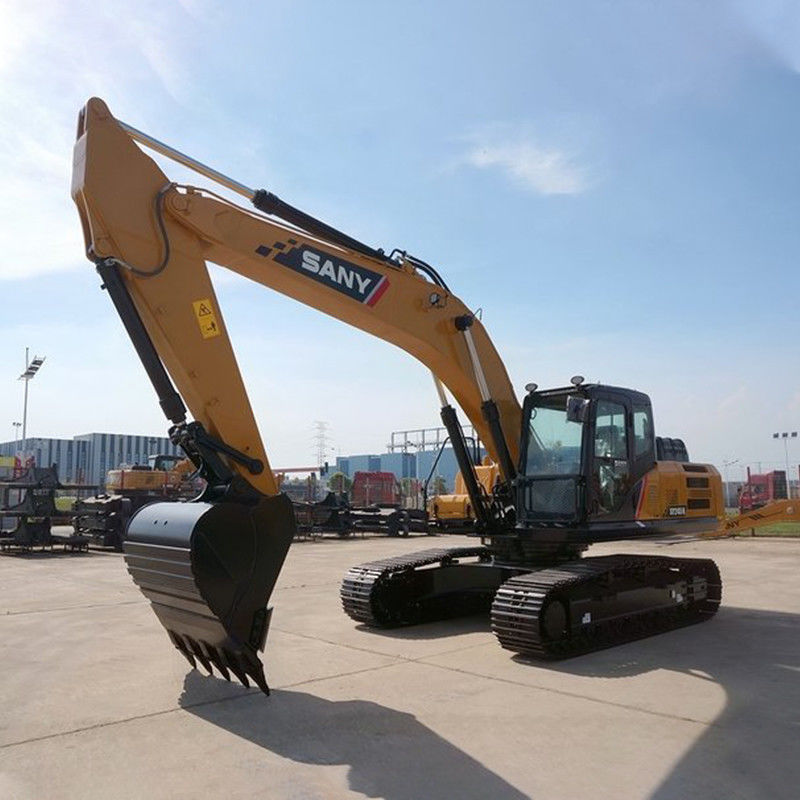 SANY SY245H 24 toneladas de excavadora usada en la planta de fabricación con color amarillo