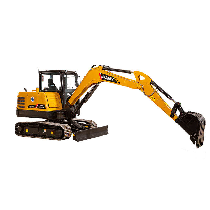 Excavadora usada SANY SY55C de 5,5 toneladas con horas de trabajo bajas 0-2000 y año 2016-2020