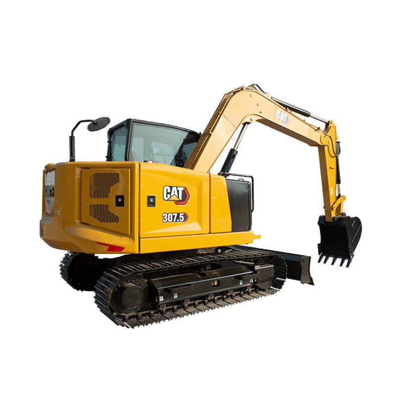 2019 Caterpillar amarilla usada CAT307.5 Mini Excavadora hidráulica de 7,5 toneladas para el rendimiento