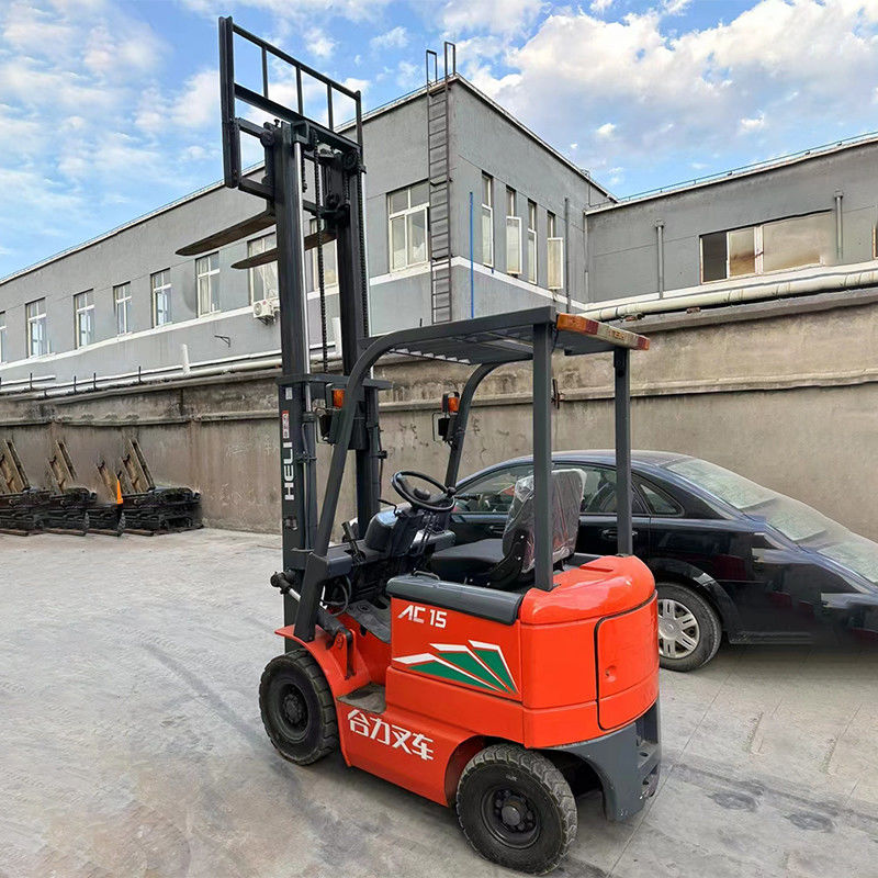Freno de servicio hidráulico 3m CPD15 1,5 toneladas Heli Usado elevadora eléctrica para su negocio