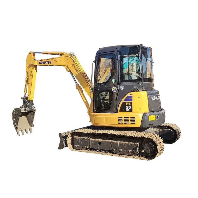 Color original en buen estado Komatsu PC55 Mini Track Excavadora Caterpillar Usada