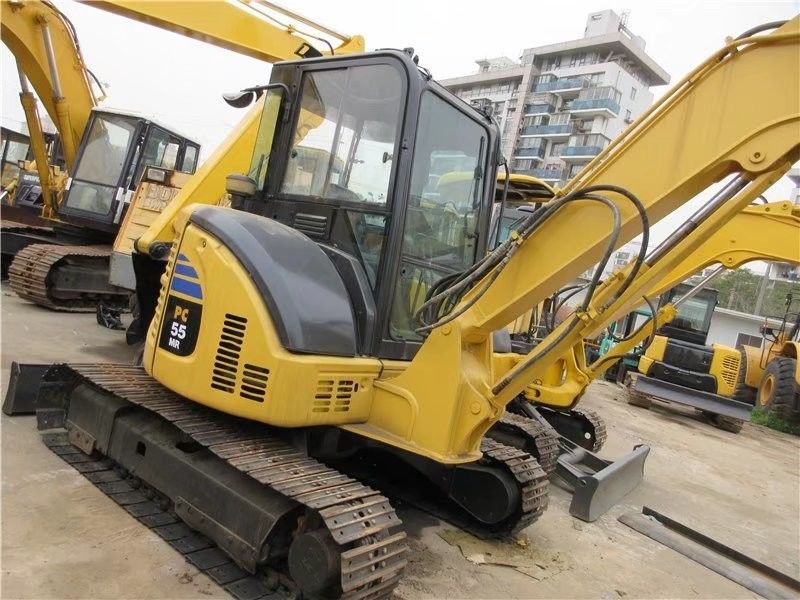 Color original en buen estado Komatsu PC55 Mini Track Excavadora Caterpillar Usada