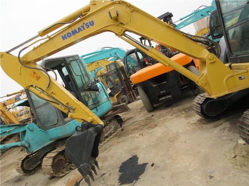 Color original en buen estado Komatsu PC55 Mini Track Excavadora Caterpillar Usada