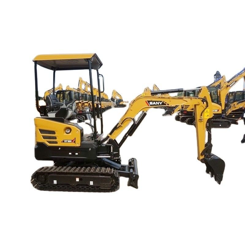 Excavadora mini SY16C de 1850 kg 1 tonelada con motor Yanmar y punto de venta único