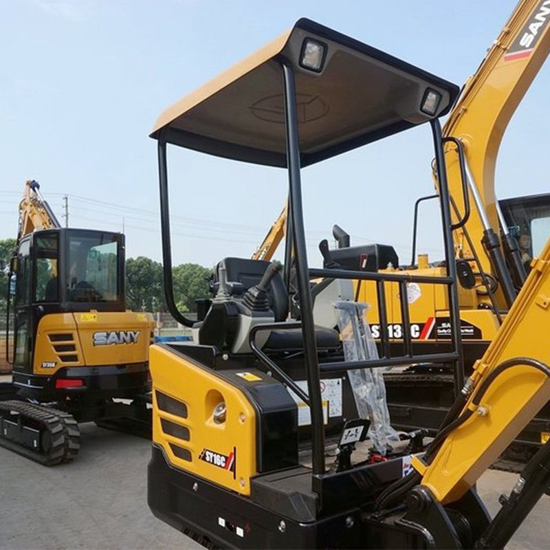 Excavadora mini SY16C de 1850 kg 1 tonelada con motor Yanmar y punto de venta único