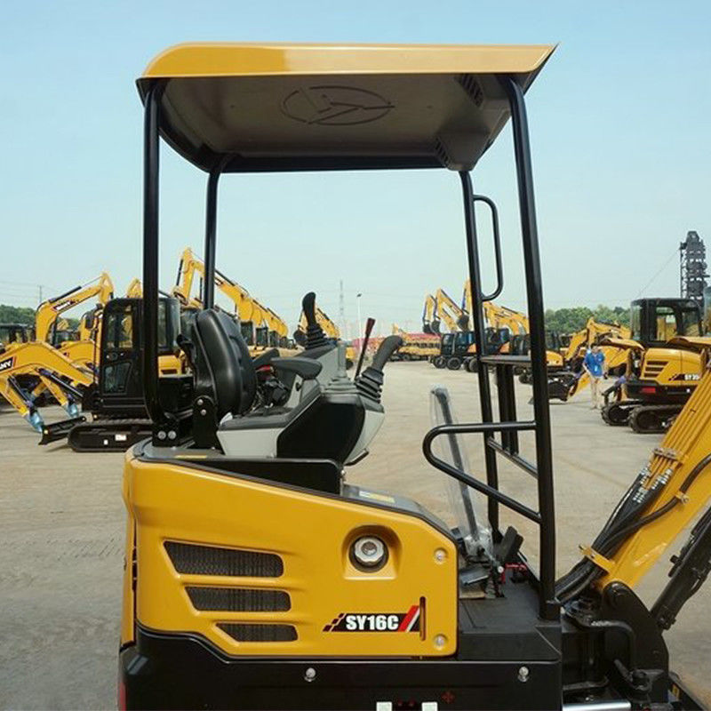 Excavadora mini SY16C de 1850 kg 1 tonelada con motor Yanmar y punto de venta único