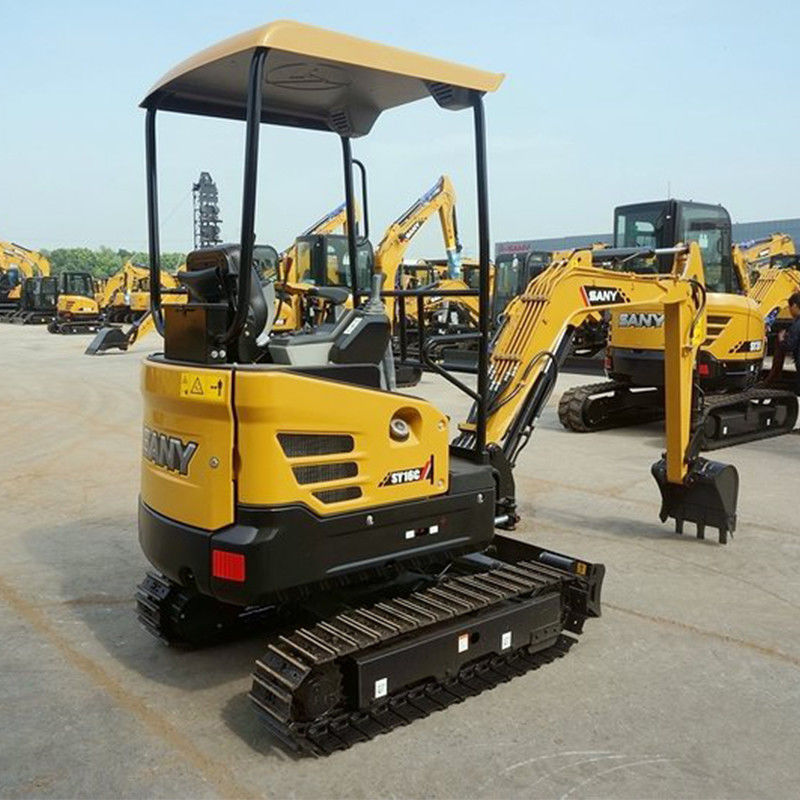 SANY SY16C mini excavadora de 1 tonelada con bomba hidráulica importada y altura de excavación de 3665 mm