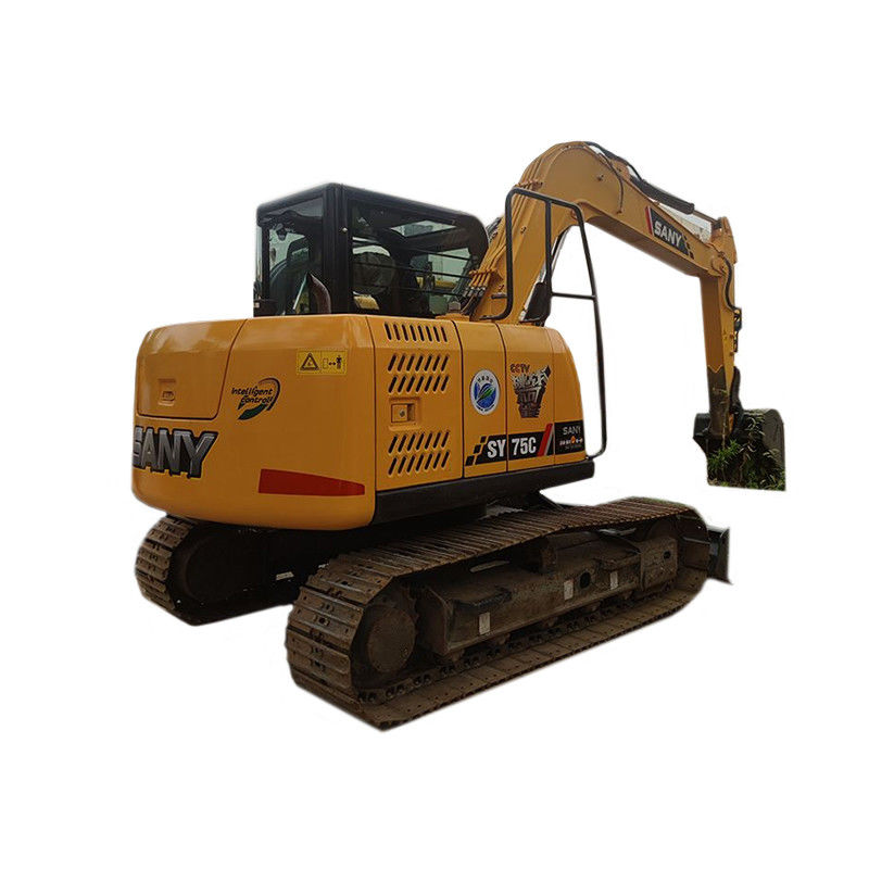 7Excavadora de excavadora de 5 toneladas Sany SY75C con motor ISUZU y otra bomba hidráulica