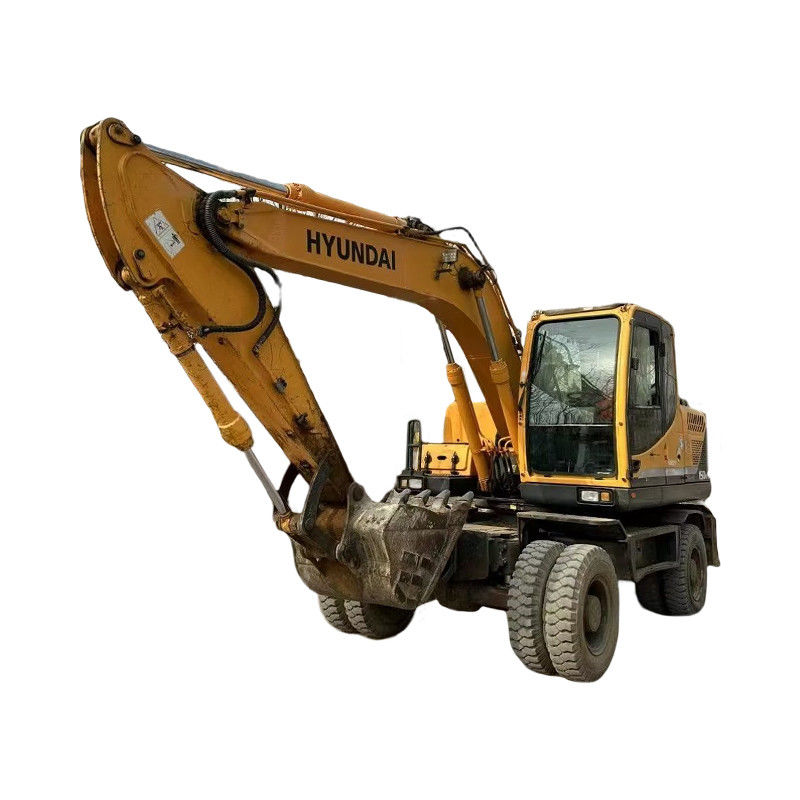 Excavadora de ruedas de la máquina Hyundai Origin Excavadoras usadas 150W-9 para vender