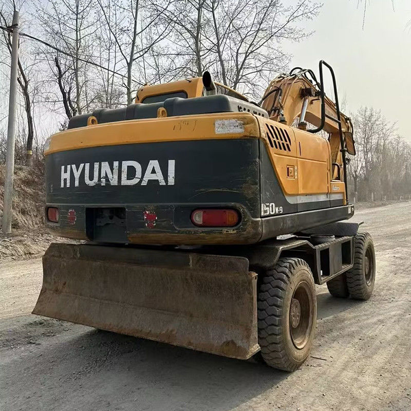Excavadora de ruedas de la máquina Hyundai Origin Excavadoras usadas 150W-9 para vender