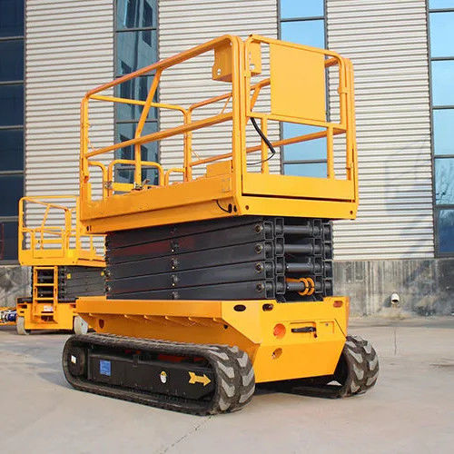 Elevadores portátiles con tijeras 1550 kg Equipos de elevación de plataformas de trabajo eléctricas móviles de trabajo pesado
