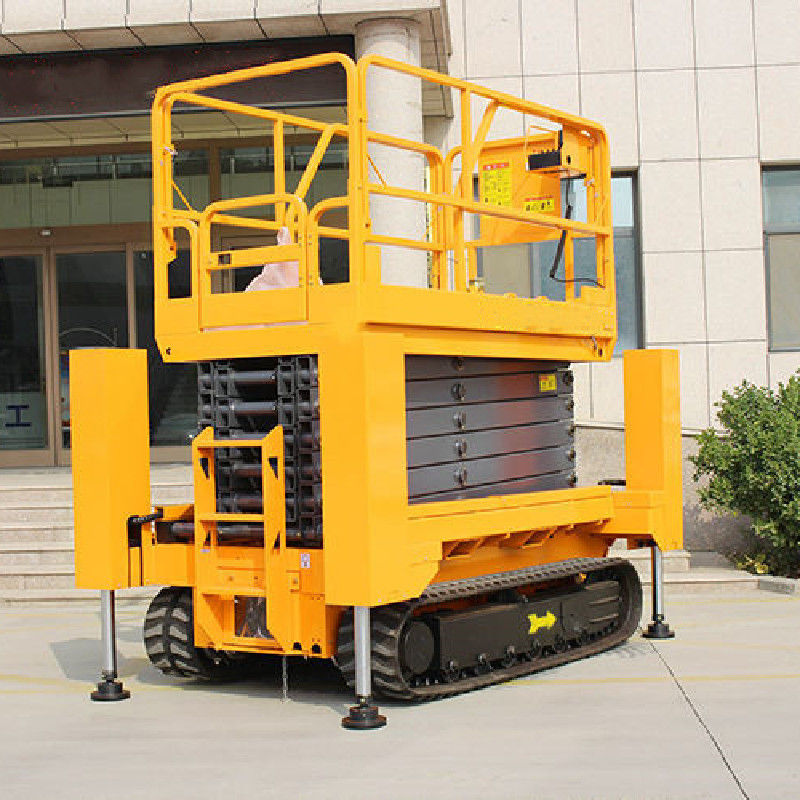 Elevadores portátiles con tijeras 1550 kg Equipos de elevación de plataformas de trabajo eléctricas móviles de trabajo pesado