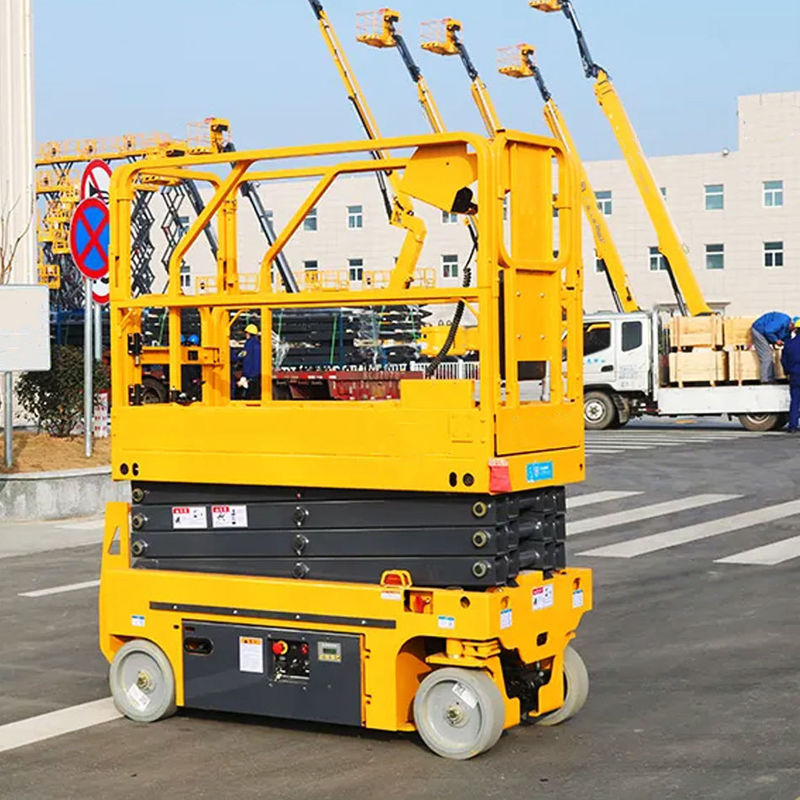 Elevadores portátiles con tijeras 1550 kg Equipos de elevación de plataformas de trabajo eléctricas móviles de trabajo pesado