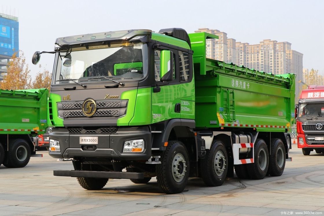 30 toneladas Sinotruk Shacman camión de descarga 340hp 8X4 tanque de carga longitud 6.2-8m FAST 10JSD180 transmisión