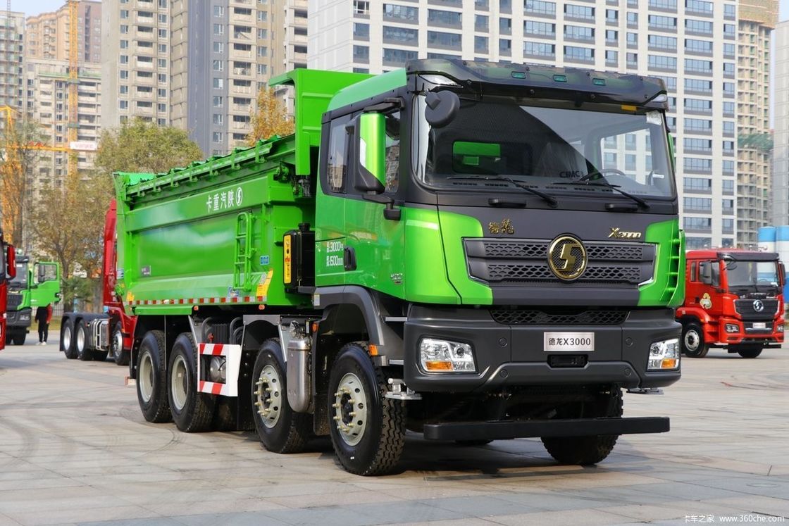 30 toneladas Sinotruk Shacman camión de descarga 340hp 8X4 tanque de carga longitud 6.2-8m FAST 10JSD180 transmisión