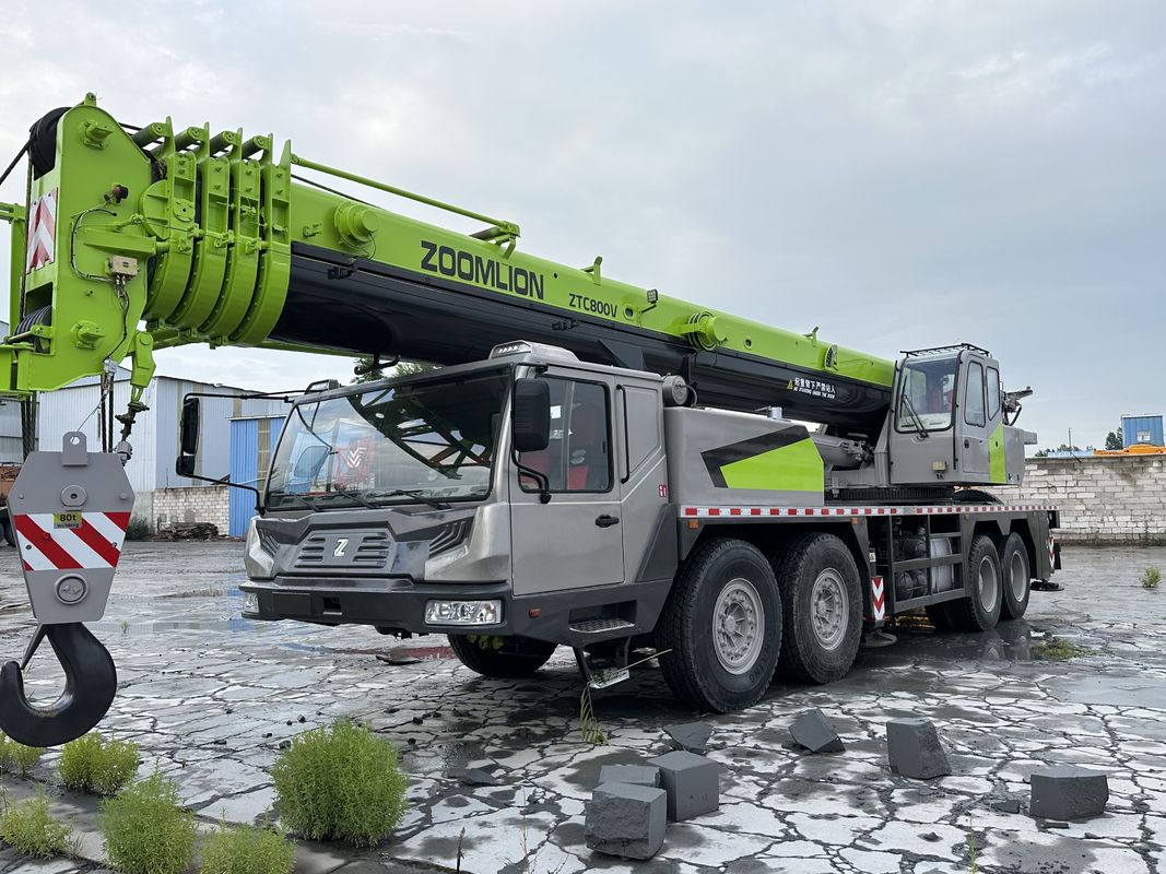 Construcción en buen estado Camión de grúa Zoomlion de 80 toneladas Grúa usada Max. Alturas de elevación Otros