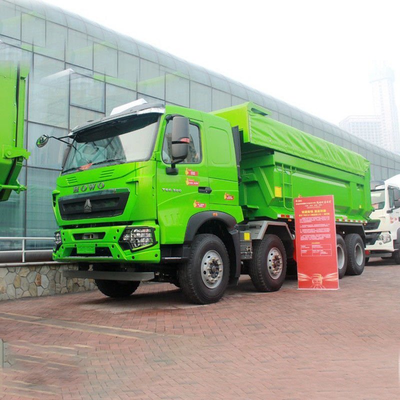2016-2018 Año Usado Howo Tiper Truck 8x4 Conducción de camiones sin cámara trasera