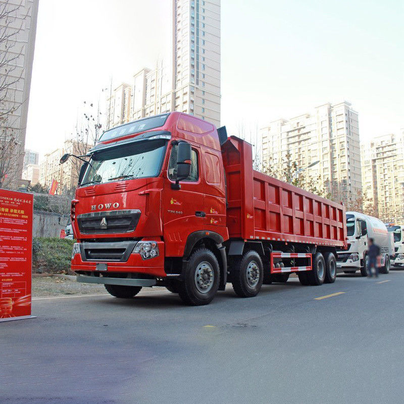 HOWO Sinotruck 8*4 camión de descarga para el transporte de ingeniería aire acondicionado manual