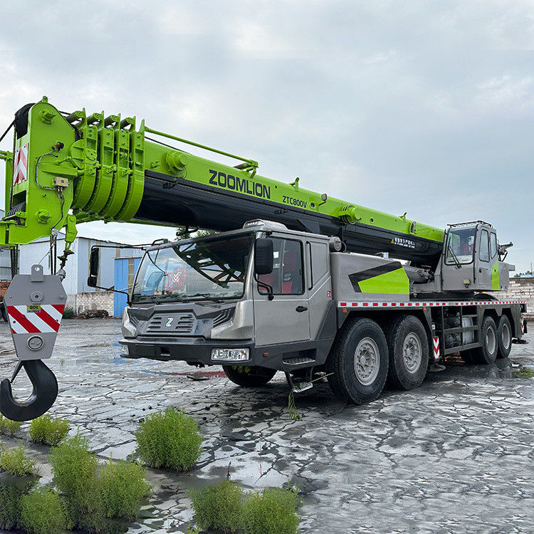 Zoomline ZTC800V grúa de camión de 80 toneladas usada 80000 KG peso y motor diesel de 8 cilindros