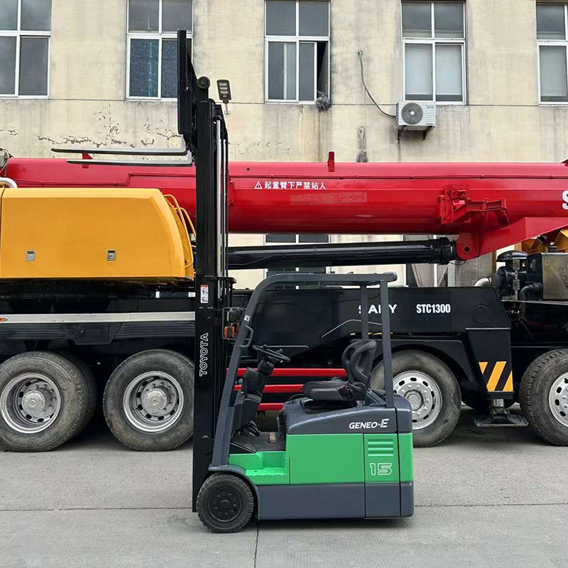 Camión elevador eléctrico de 4 ruedas motrices de 1 tonelada 1,5 tonelada 2 toneladas Toyota usada con longitud de tenedor de 1070 mm