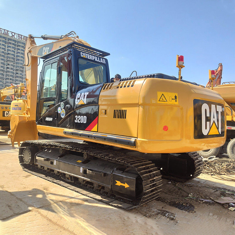Excavadora CAT 320D de 20 toneladas usadas con tanque de combustible de 410L y capacidad de cubo de 1m3
