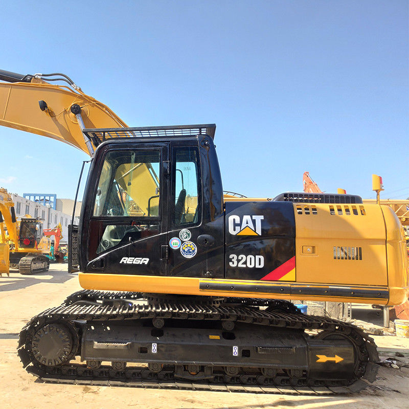 Excavadora CAT 320D de 20 toneladas usadas con tanque de combustible de 410L y capacidad de cubo de 1m3