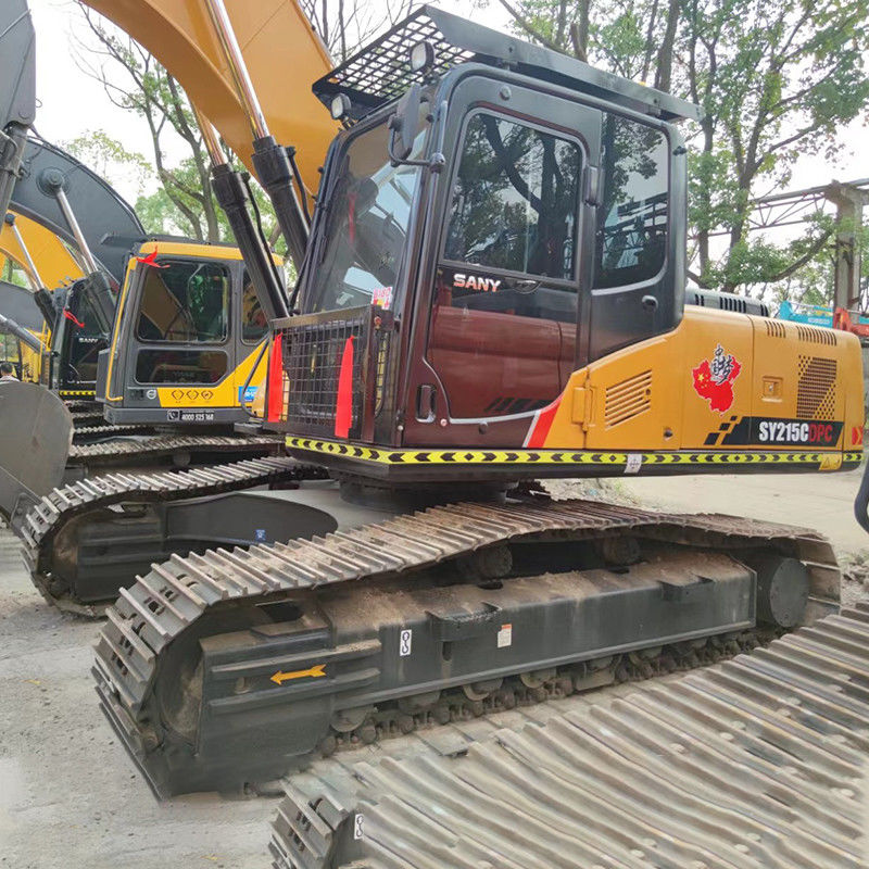 El motor original es de 21,5 toneladas Sany SY215 Excavadora de rastreo Usada Sany215 Excavadora