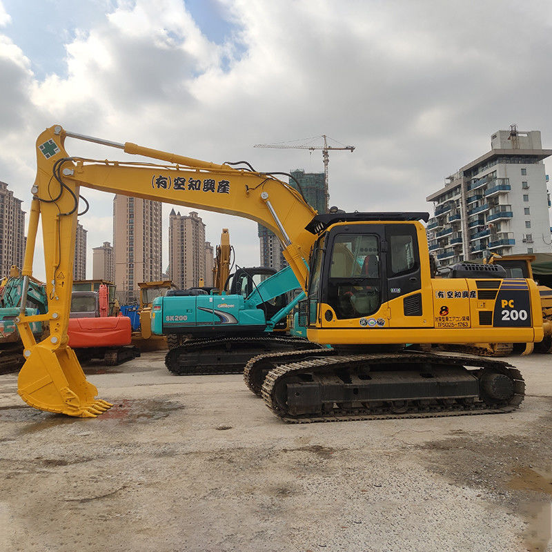 Excavadora Komatsu PC200 PC220-8 de segunda mano con motor original en buen estado