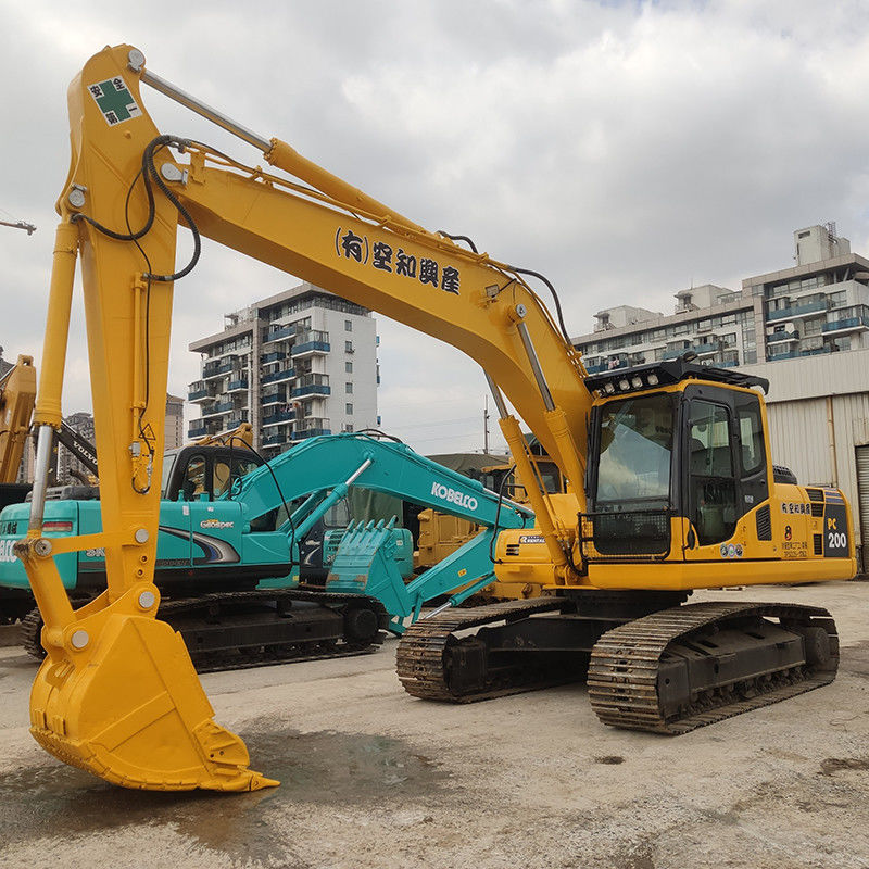 Excavadora Komatsu PC200 PC220-8 de segunda mano con motor original en buen estado