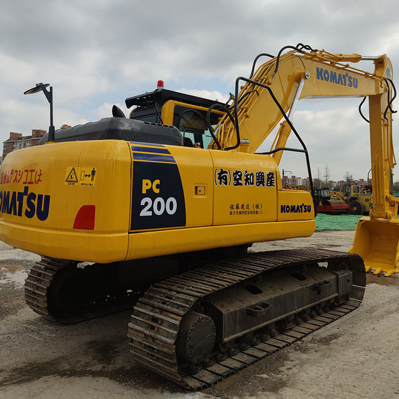 Excavadora Komatsu PC200 PC220-8 de segunda mano con motor original en buen estado