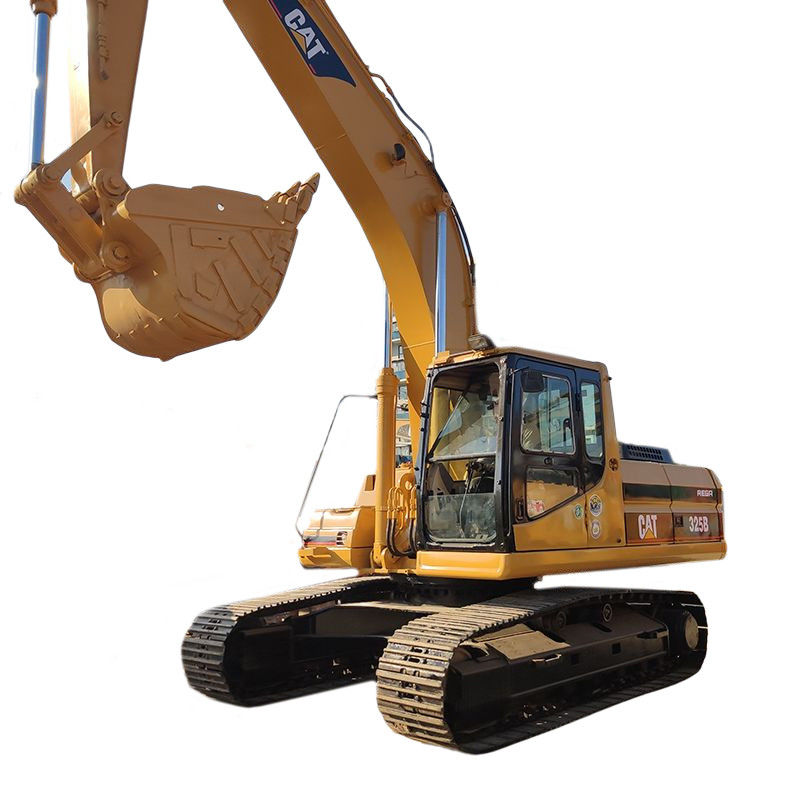 Excavadora usada de 25 toneladas CAT 325D con motor original y otra bomba hidráulica