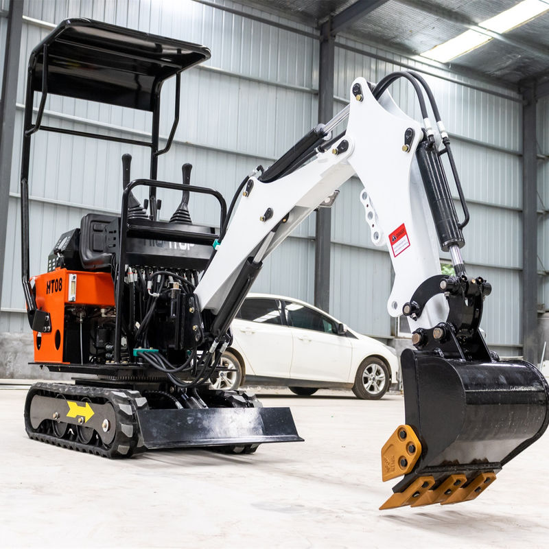 CHANGCHAI Motor Excavadora de 1 tonelada Mini Excavadora con longitud de tierra de 1140 mm