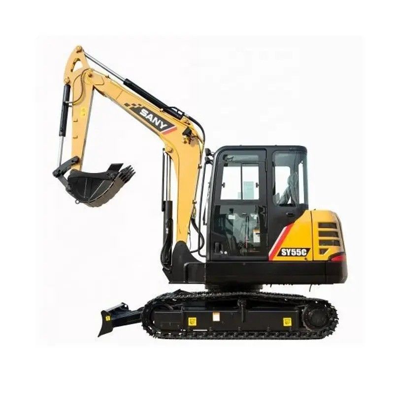 Excavadora usada Sany SY55C Pro con motor original y peso de la máquina de 5780 KG