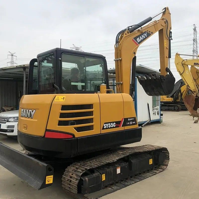 Excavadora usada Sany SY55C Pro con motor original y peso de la máquina de 5780 KG
