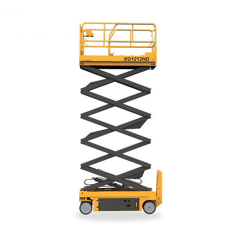 Elevador eléctrico de tijeras de plataforma de 12 m con mecanismo de elevación y tamaño de mesa 2277x1120 mm
