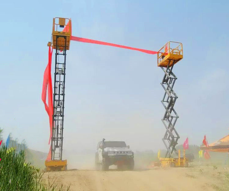 Elevador eléctrico de tijeras de plataforma de 12 m con mecanismo de elevación y tamaño de mesa 2277x1120 mm